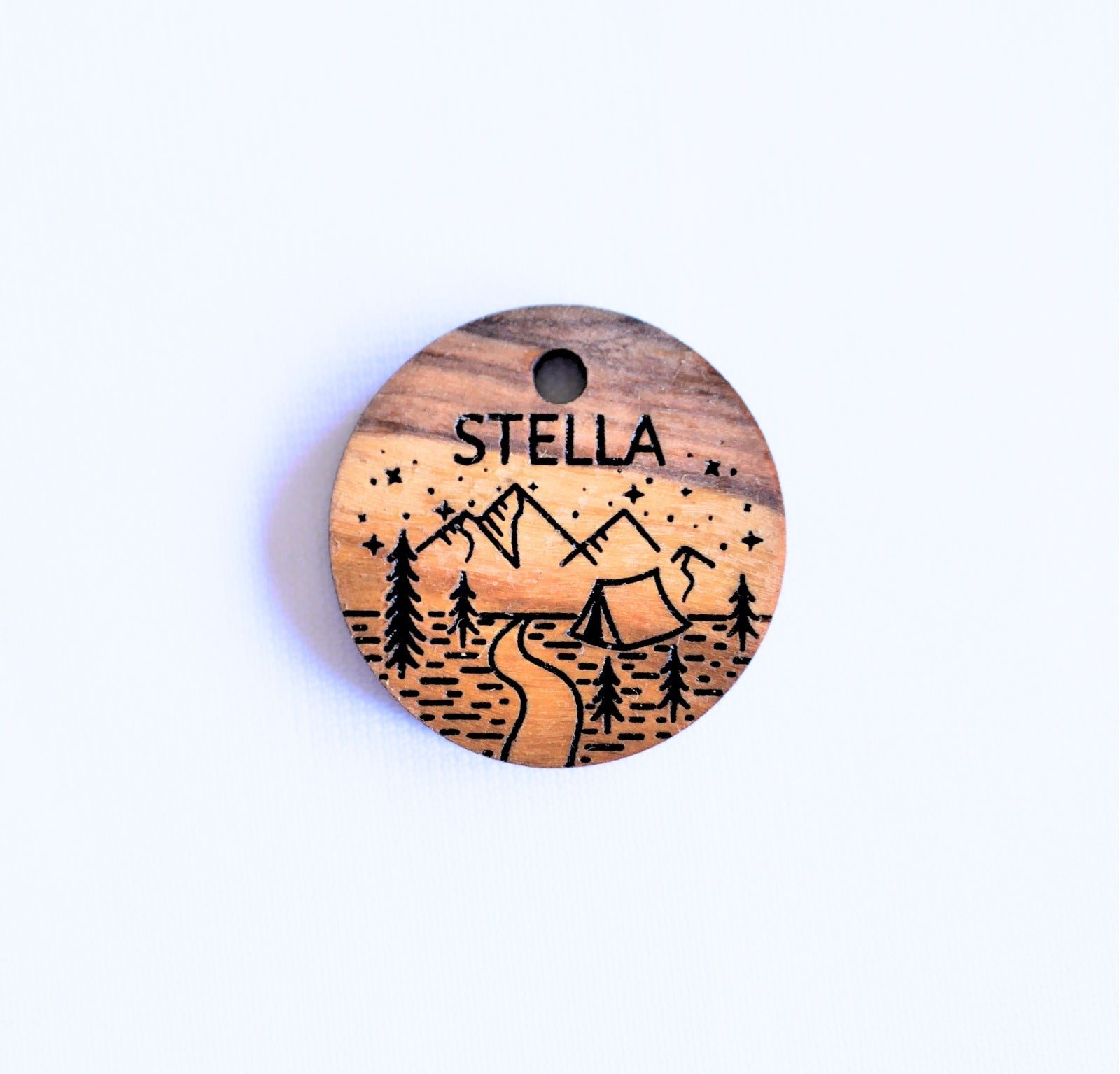 Médaille pour chien en bois gravée | LaTruffe × Yoshi
